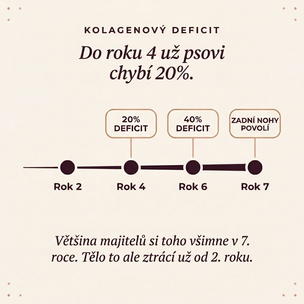 The 4-year collagen deficit timeline